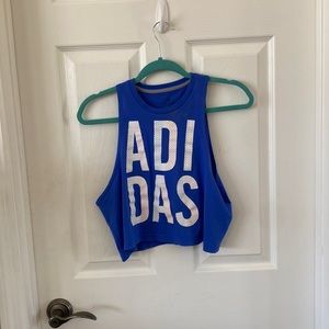 Adidas cropped muscle tank
